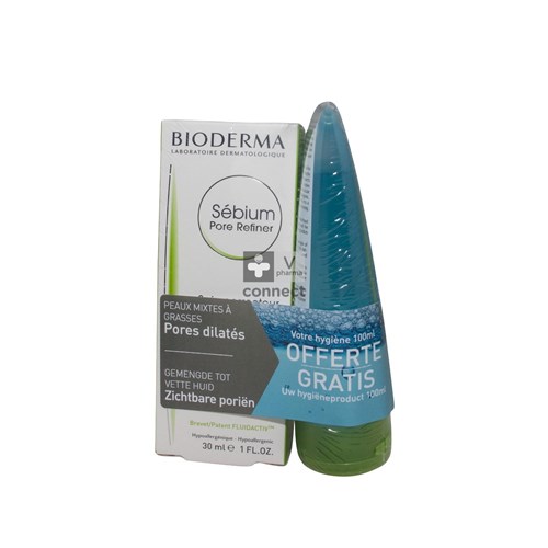 Bioderma Sebium Pore Refiner Crème 30 ml + Gel Moussant 100 ml Prix Promo