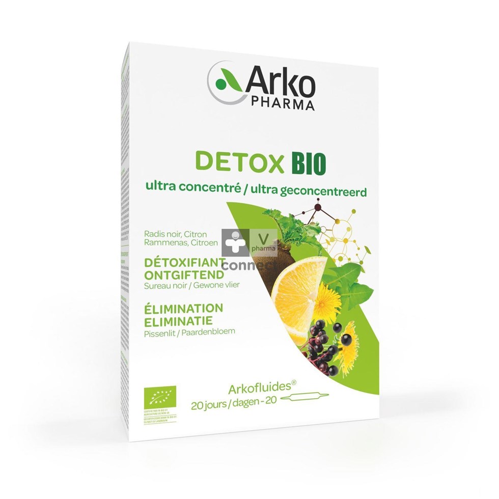 Arkofluide Detox Bio 20 Ampoules NF