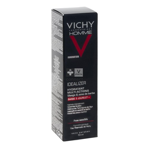 Vichy Homme Idealizer Hydratant Barbe 3j 50ml