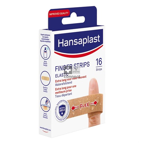 Hansaplast Med Finger Strips Elastic 16 Pièces 76861