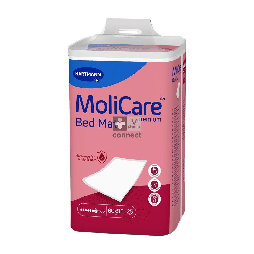 Molicare Premium Bed Mat 7 Drops 60X90 25 Pièces