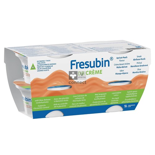 Fresubin DB Crème Abricot/Pêche 4 x 125 g