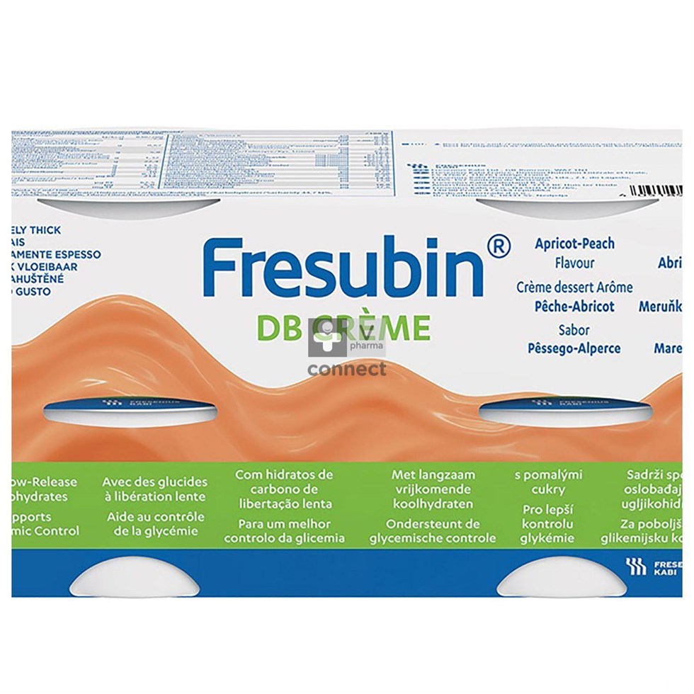 Fresubin DB Crème Abricot/Pêche 4 x 125 g