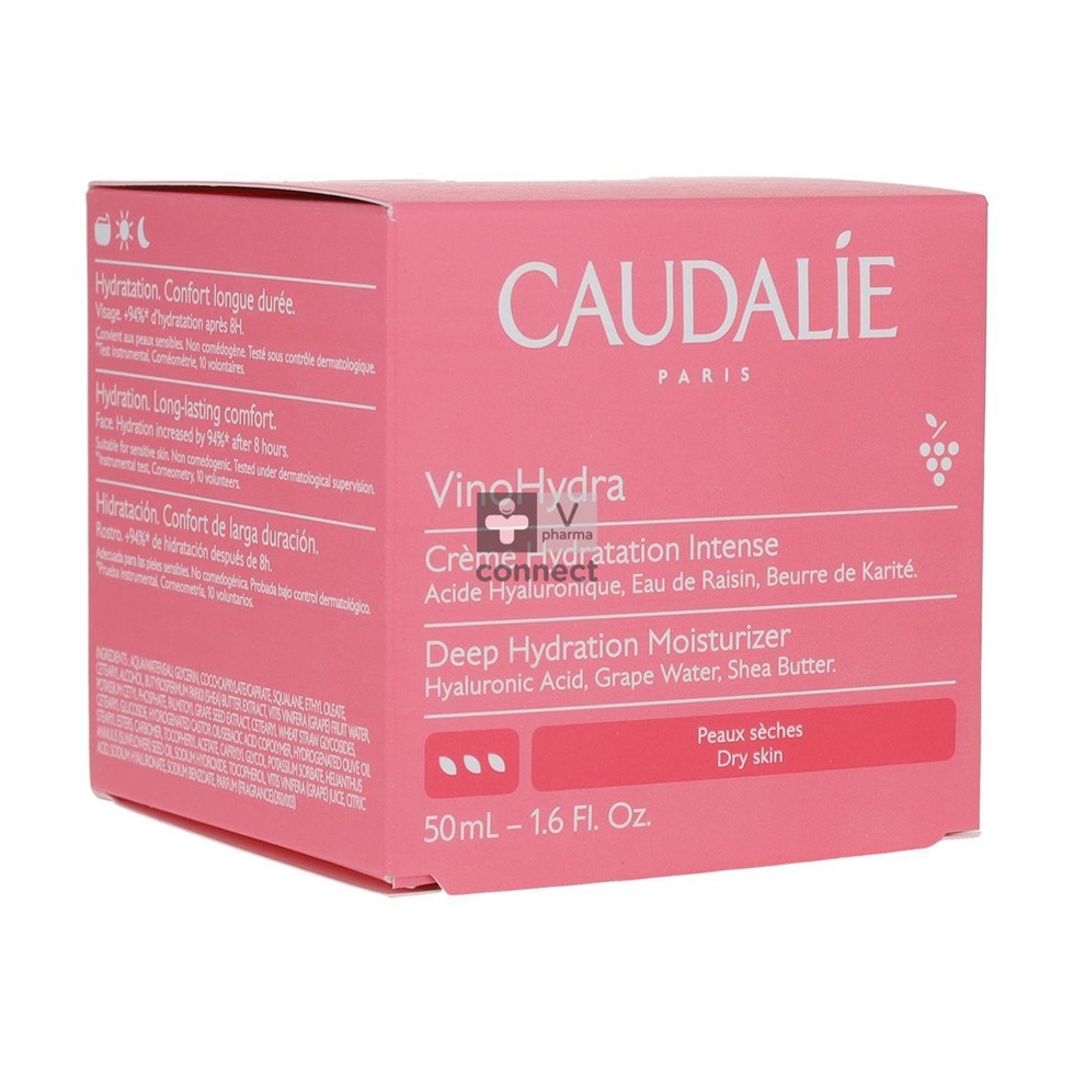 Caudalie Vinohydra Crème Hydratation Intense 50 ml