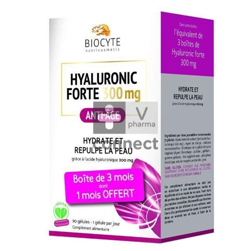 Biocyte Hyaluronic Forte 300mg Caps 90 Nf Blister