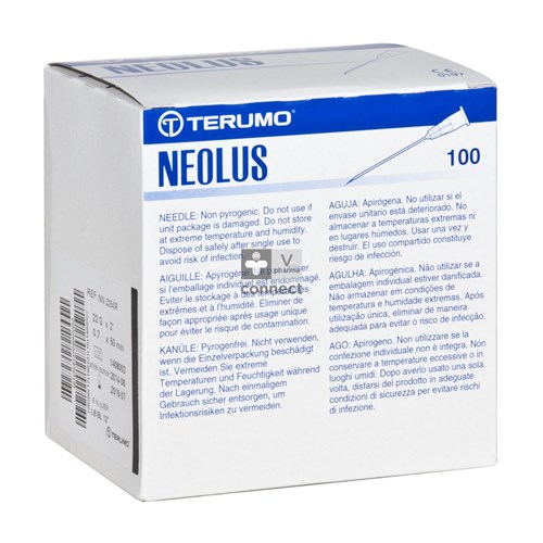 Terumo Naald Neolus 22g 2 Rb Zwart 100