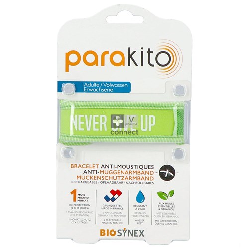 Para'kito Bracelet Adulte Never Give Up Vert