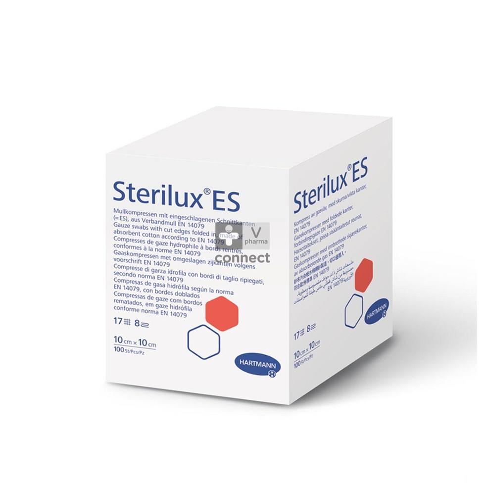 Sterilux Es1 8-laagse steriele kompressen 5 cm x 5 cm 40 stuks