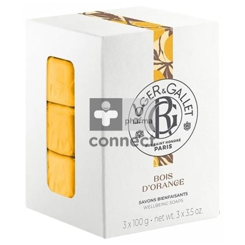 Roger&gallet Bois Orange Doos 3 Zepen 100g