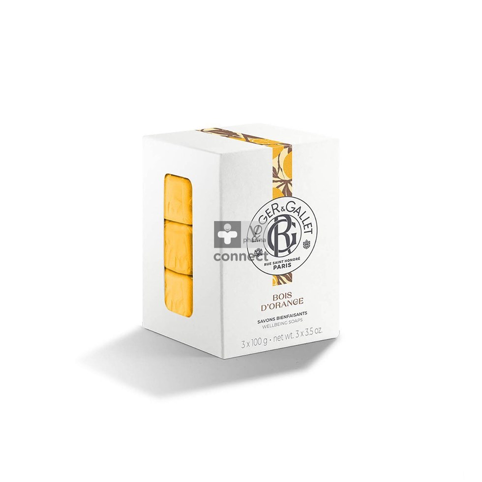 Roger&gallet Bois Orange Doos 3 Zepen 100g