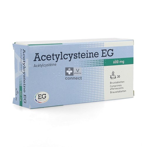 Acetylcysteine EG 600 mg 30 Comprimés Effervescents