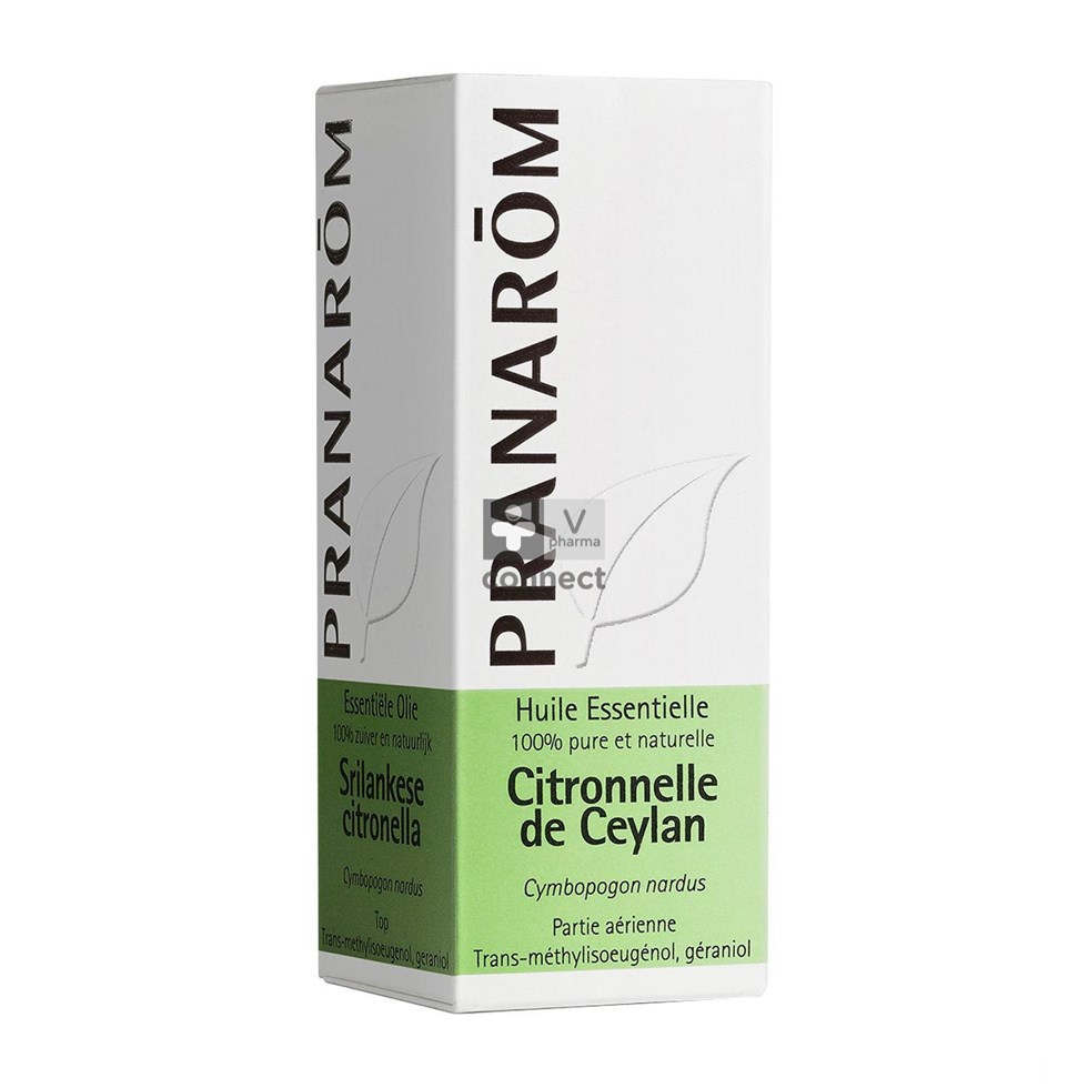 Pranarom Citronnelle de Ceylan Huile Essentielle 10 ml