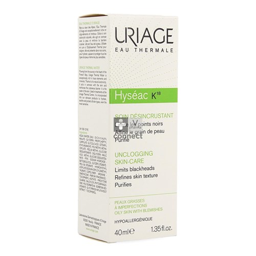 Uriage Hyseac K18 Tube 40 ml