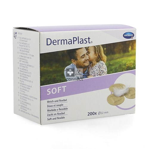 Dermaplast Soft Pansements 22 mm 200 Pièces