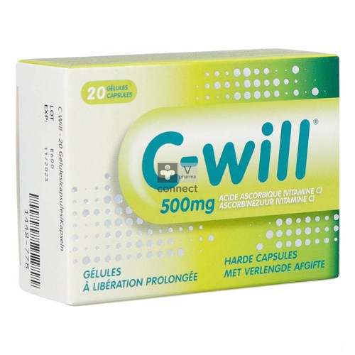 C Will 500 Mg 20 Gélules