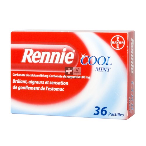 Rennie Cool Mint Kauwtabletten 36
