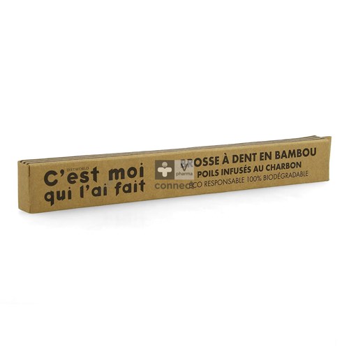 Diet World Brosse à dents Bambou Poils Charbon