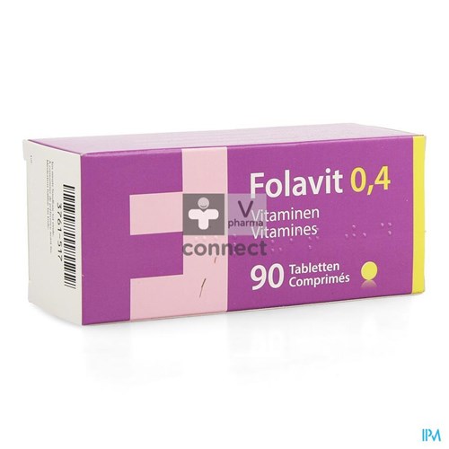 Folavit 0.4 mg 90 Comprimés