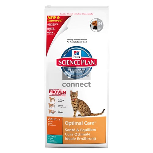 Hills Science Plan Feline Adult Optimal Care 10 Kg Thon