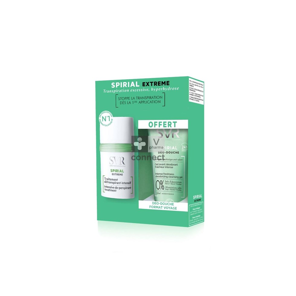 SVR Spirial Set Deo Extreme 20 ml + Gel Deo 50 ml OFFERT