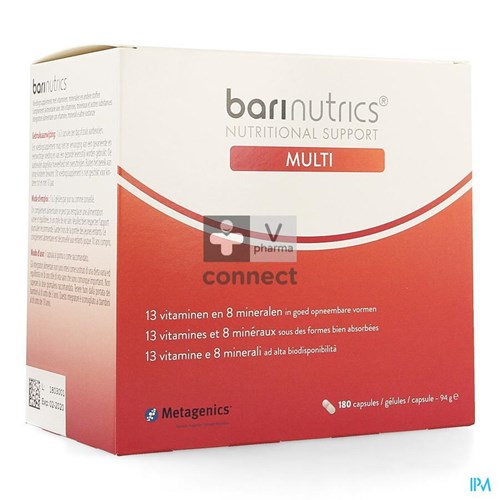 Metagenics Barinutrics Multi 180 Capsules