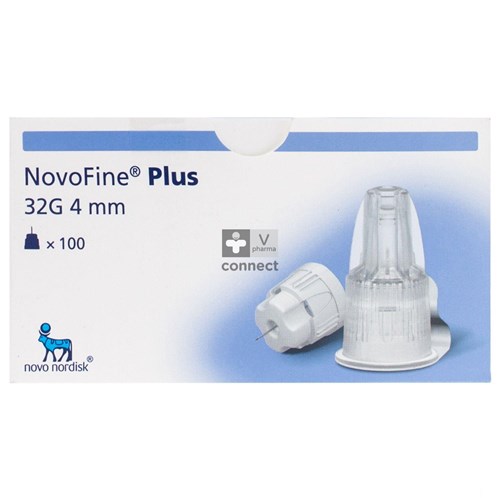 Naalden Novofine Plus 32 g  4 mm 100 stuks