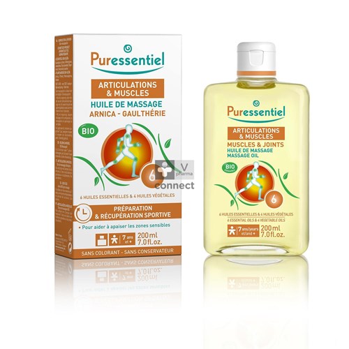 Puressentiel Gewrichten Mas.olie Arnica Bio 200ml