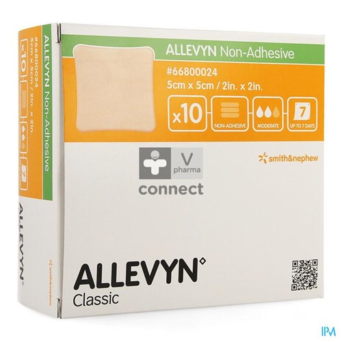 Allevyn Non Adh Verb Hydrocel. 5x 5cm 10 66800024