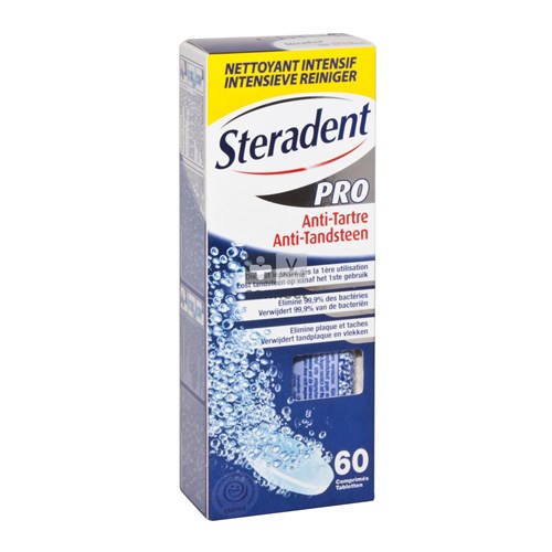 Steradent Anti-tandsteen Pro Tabl 60