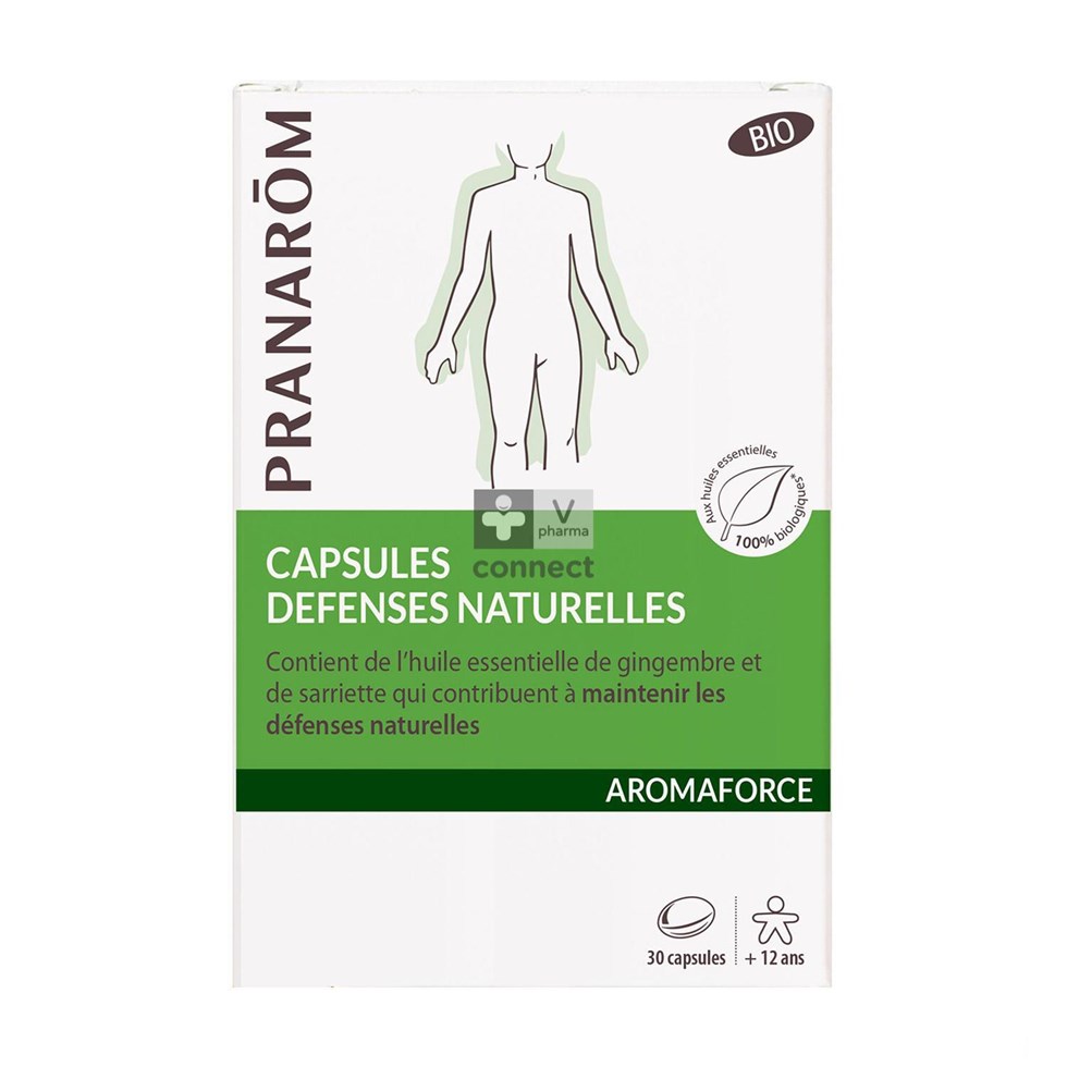 Pranarom Aromaforce Bio Natuur.weerstand Caps 30