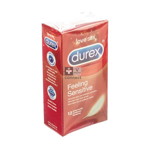 Durex Feeling Sensitive Preservatifs 12 Pièces