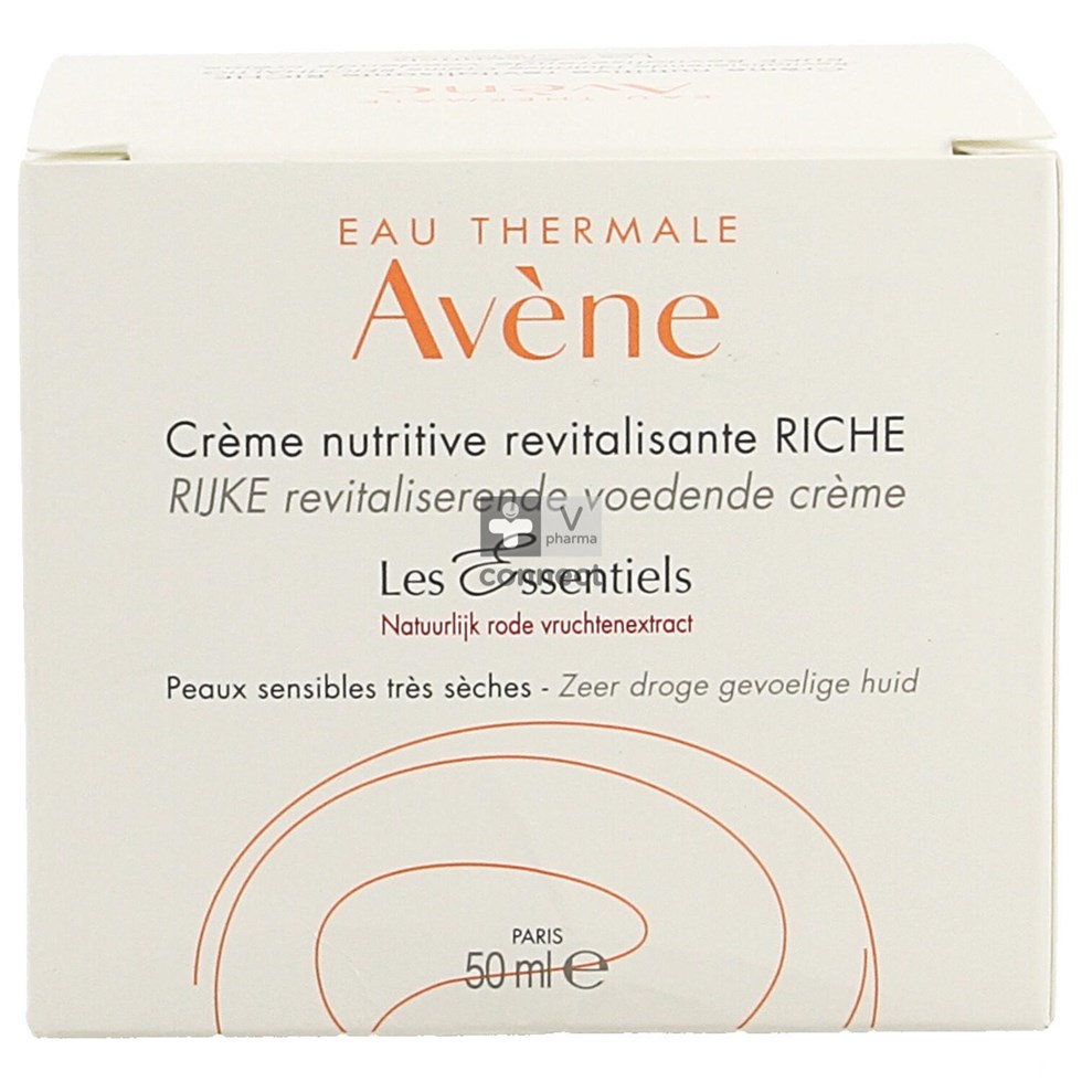Avene Les Essentiels Crème Compensatrice Nutritive Revitalisante Riche 50 ml