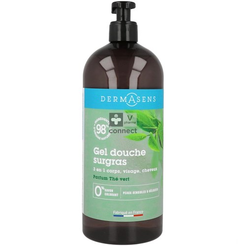 Dermasens Gel Douche Surgras 3En1 Thé Vert 1L