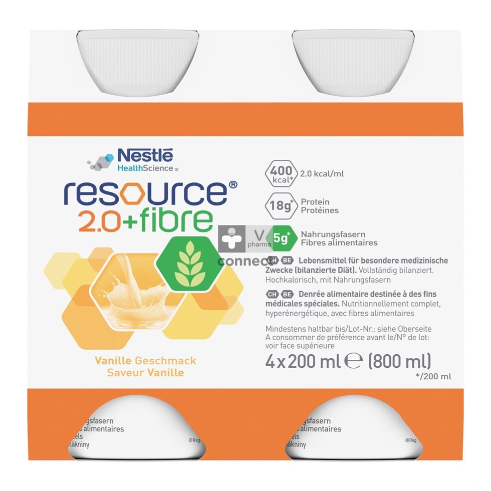 Resource 2.0 Fibre Vanille 4x200ml 12100793