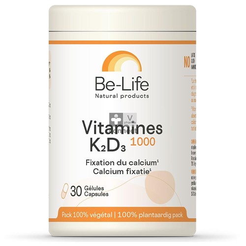 Be Life Viamine K2-D3 1000 30 Gelules