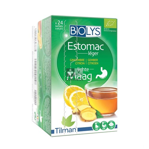 Biolys Infusion Gingembre Citron 24 Sachets