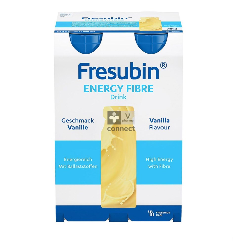 Fresubin Energy Fibre Vanille 4 Pièces