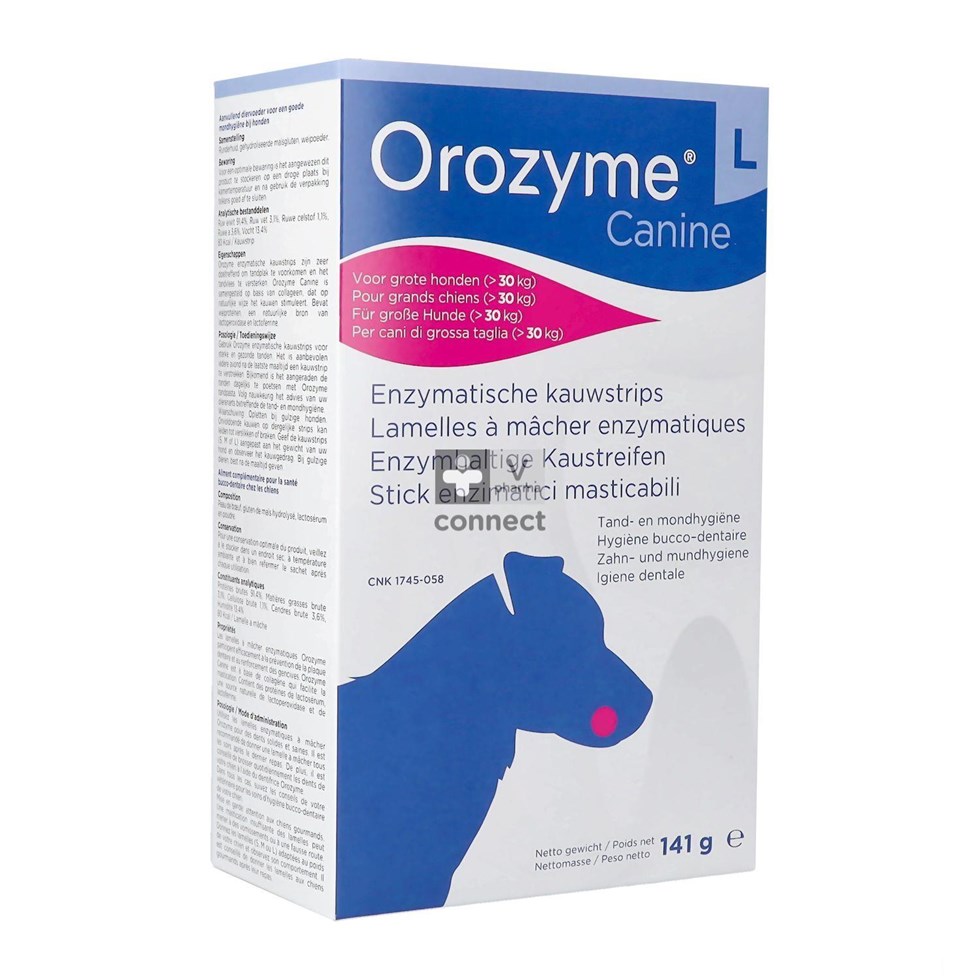 Orozyme Canine l Kauwstrip Enzym.hond >30kg 141g