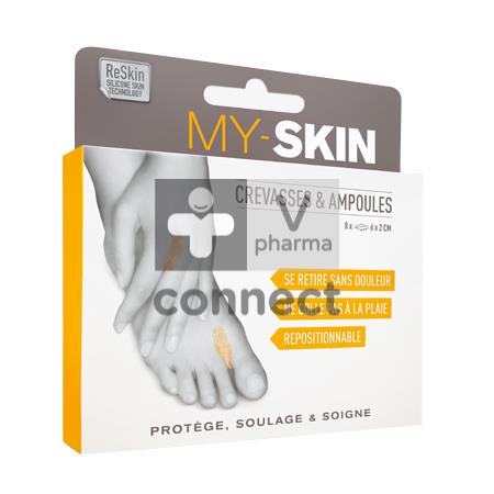 My Skin Crevasses 6 x 2 cm 8 Pansements