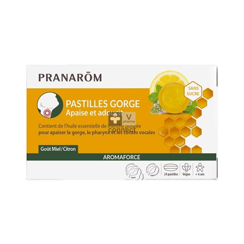 Pranarom Aromaforce Gorge Miel 24 Pastilles