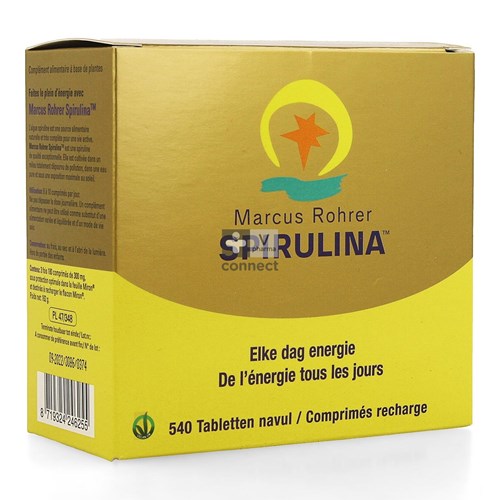 Spirulina Marcus Rohrer Recharge 540 Comprimés