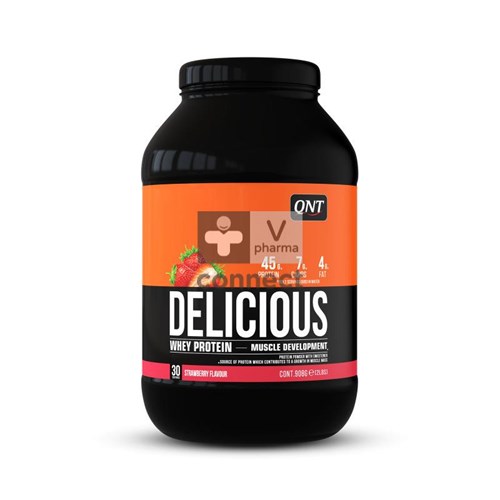 QNT Delicious Whey Strawberry 908 g