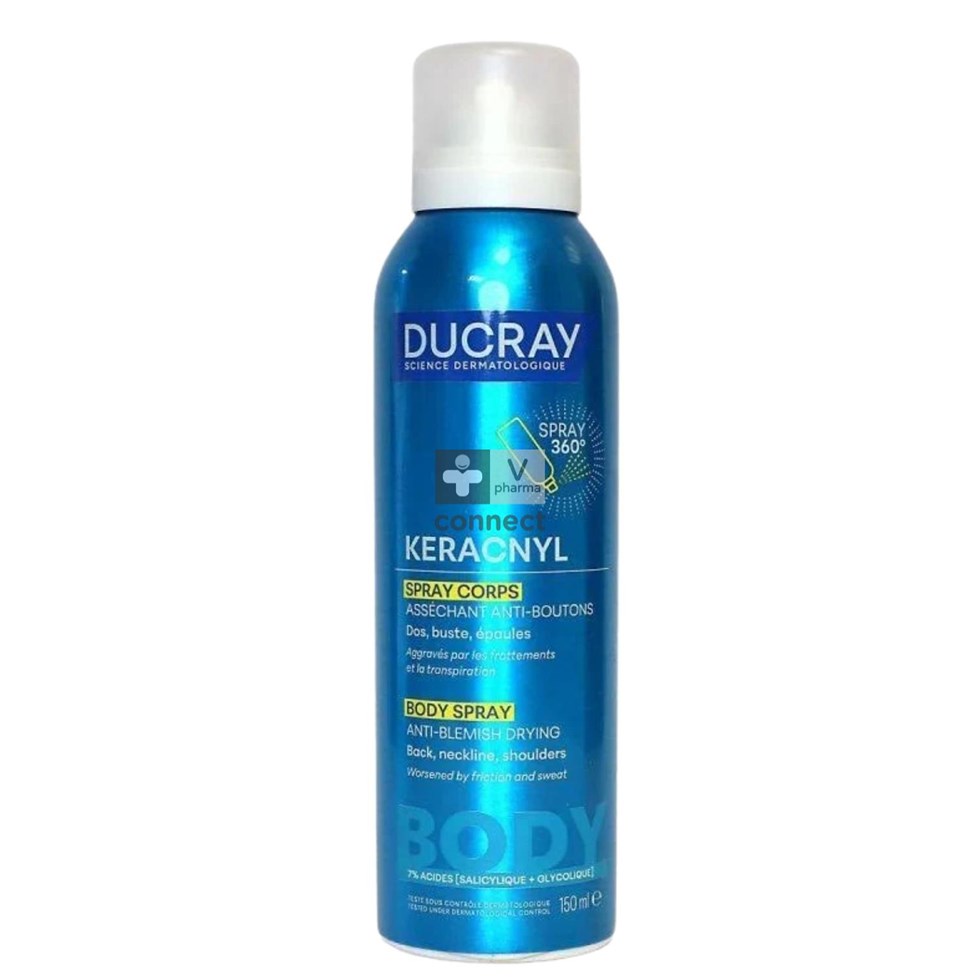 Ducray Keracnyl Spray Corps A/Boutons 150Ml