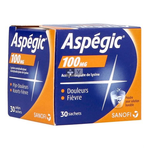 Aspegic 100 Pulv 30x 100mg