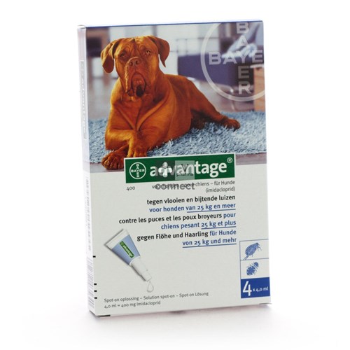 Advantage 400 Honden 25<40kg 4x4ml