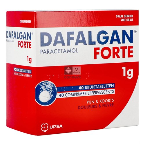 Dafalgan Forte 1g Bruistabletten 40