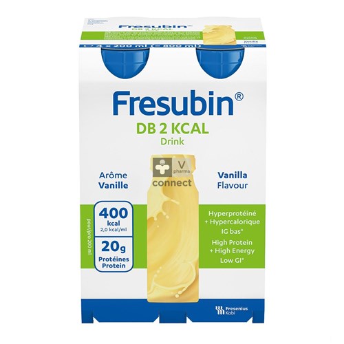 Fresubin Db 2 Kcal Drink Vanille 4x200ml
