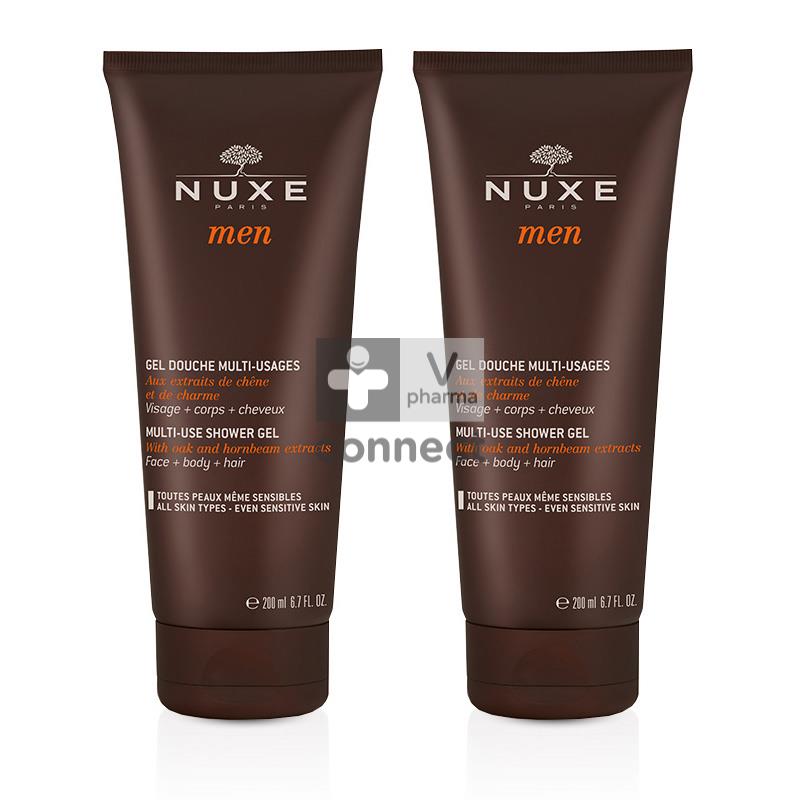 NUXE MEN Multi-Usage Duschgel 200ml - Erfrischendes Pflegegel Für Gesicht, Körper & Haar