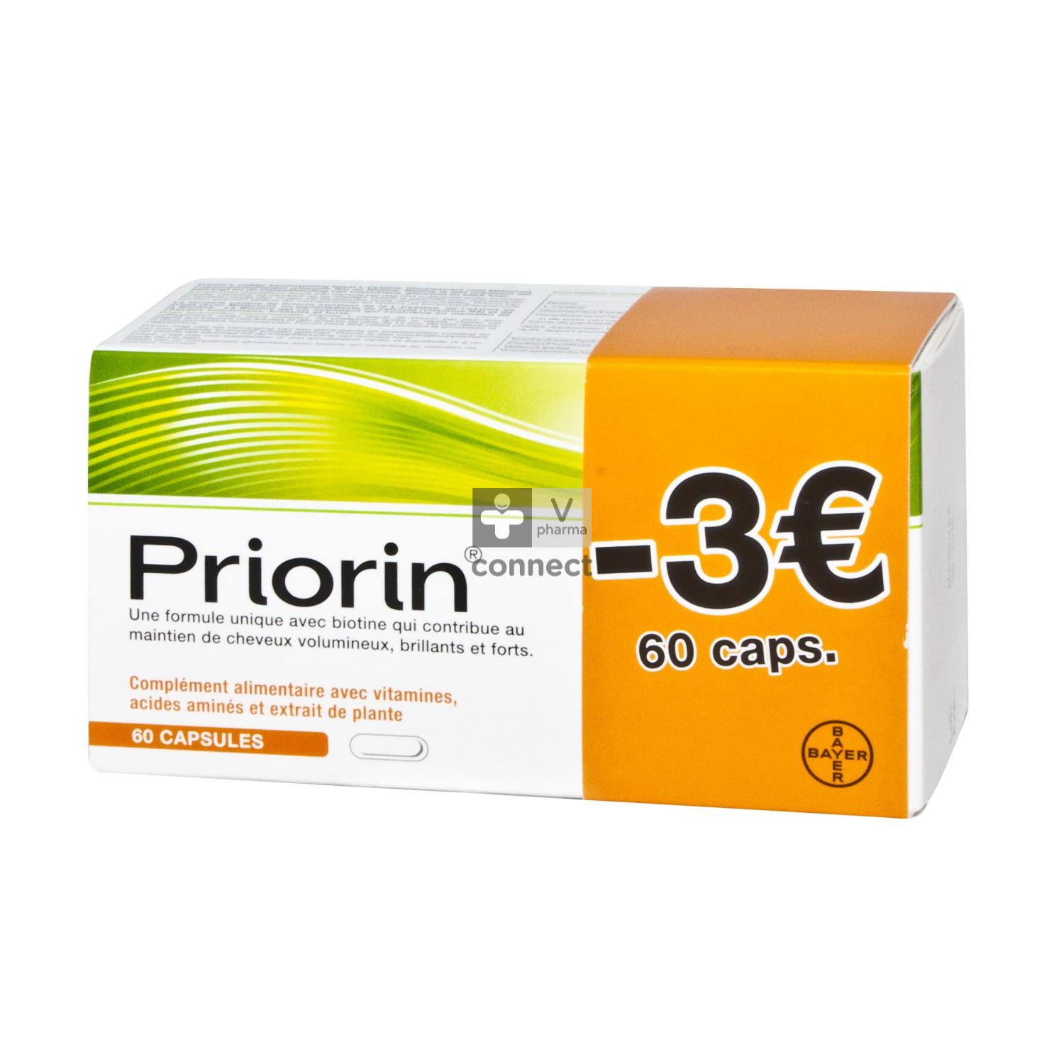 Capsule Intense Bayer Priorin Perte De Cheveux Véritable Traitement De Croissanc - Foto 4