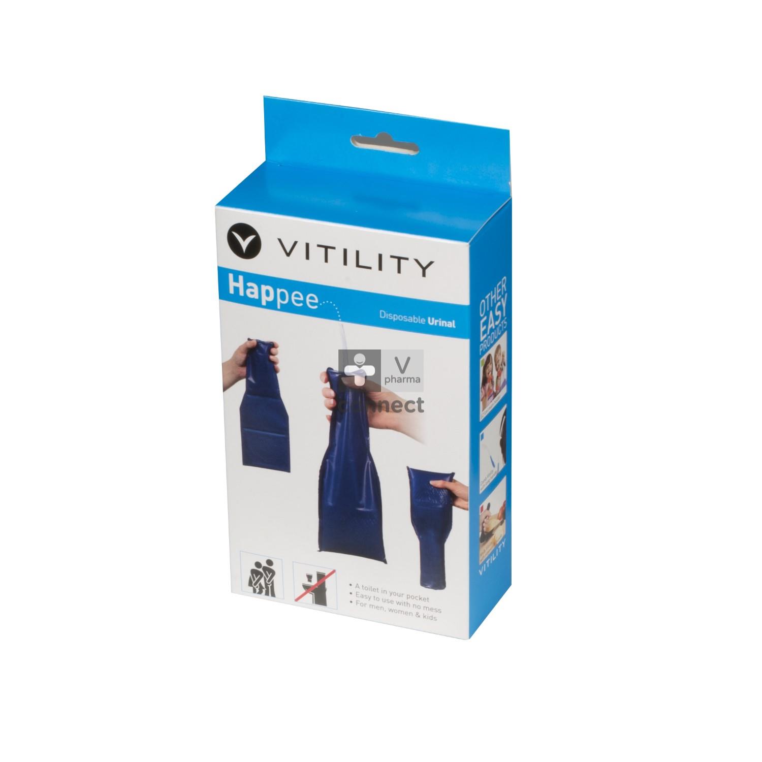 Vitility Urinal Jetable Happee 4 Pièces 70110300